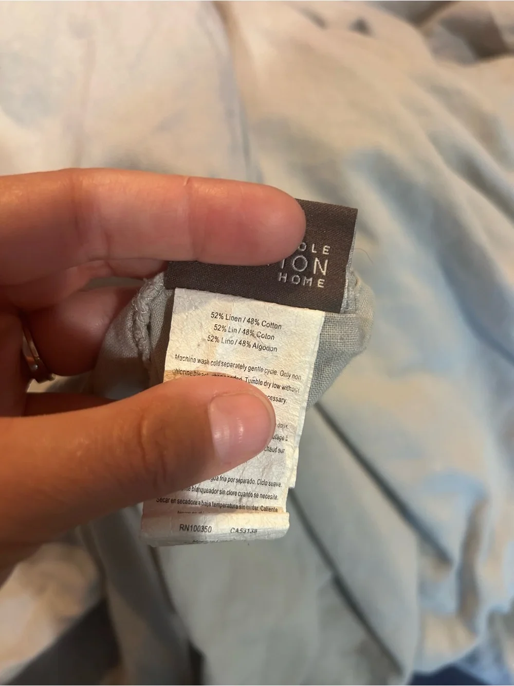 Kenneth Cole Reaction blue/gray  Duvet Cover cal king